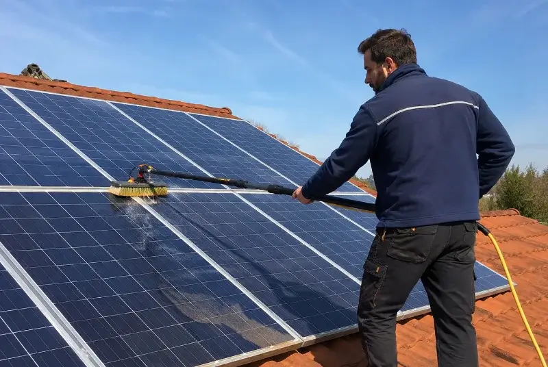 Nettoyage et entretien de panneaux solaires à Saint-Martin-du-Mont