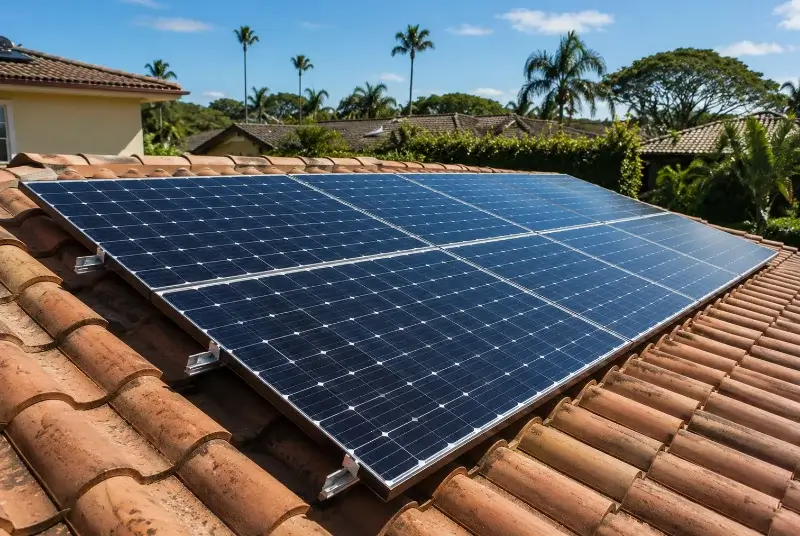 Installation de panneaux solaires à Saint-Martin-du-Mont